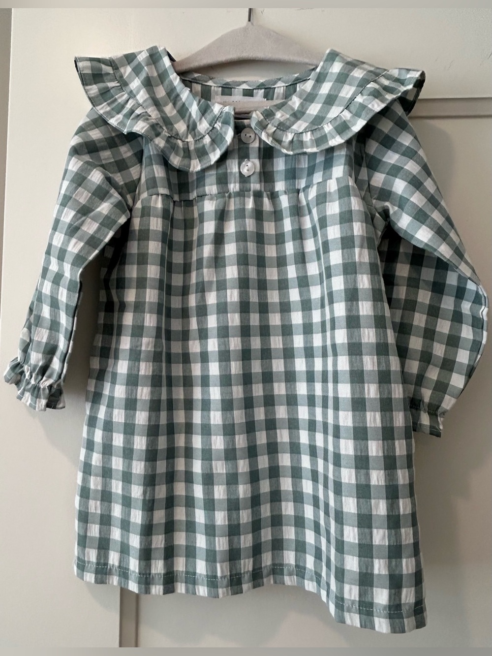 Girls Gingham Check Dress Size 2T